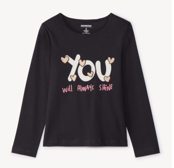 بلوز دخترانه 30342 سایز 4 تا 8 سال مارک Orchestra