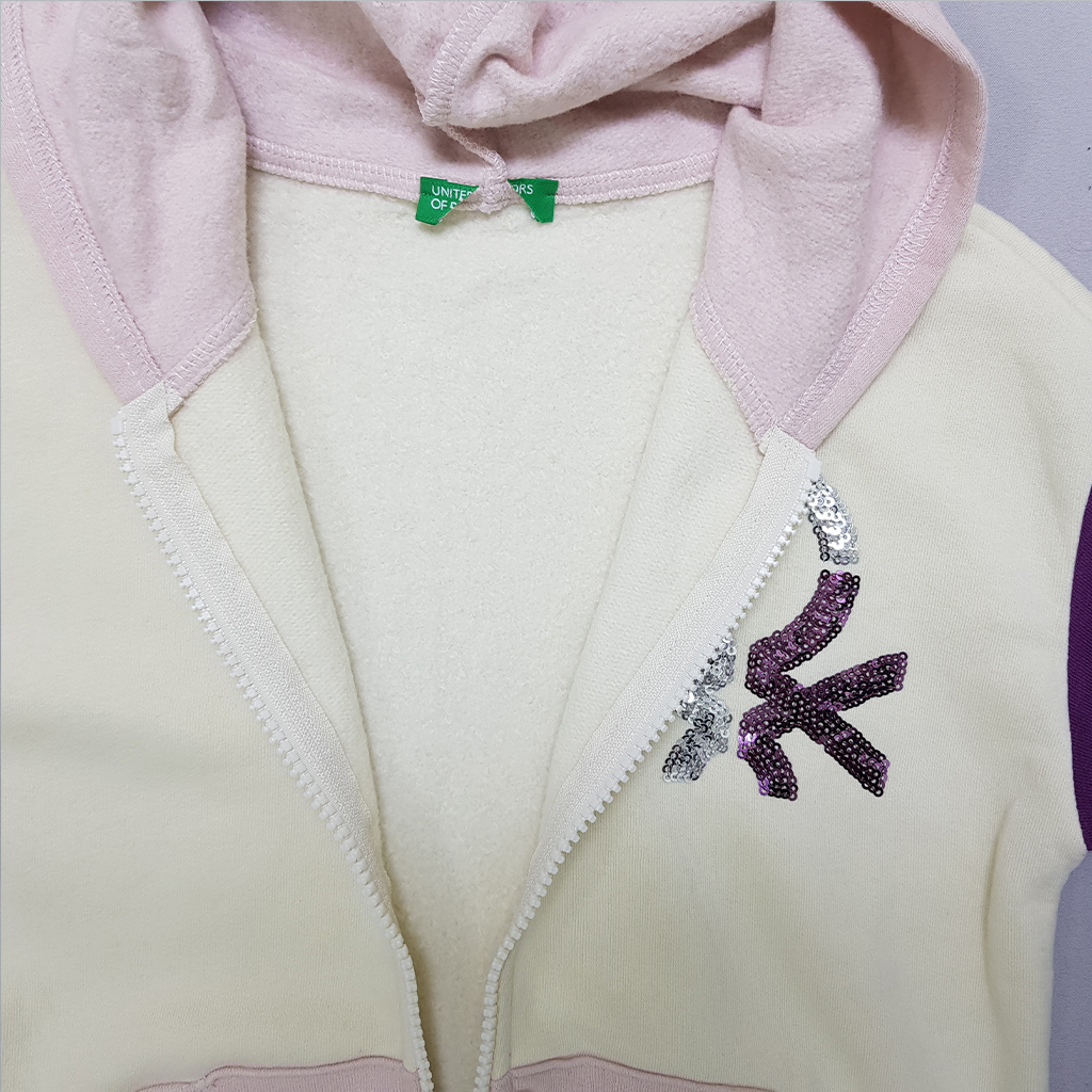 سویشرت دخترانه 30250 سایز 6 تا 14 سال کد 2 مارک United Colors Of Benetton