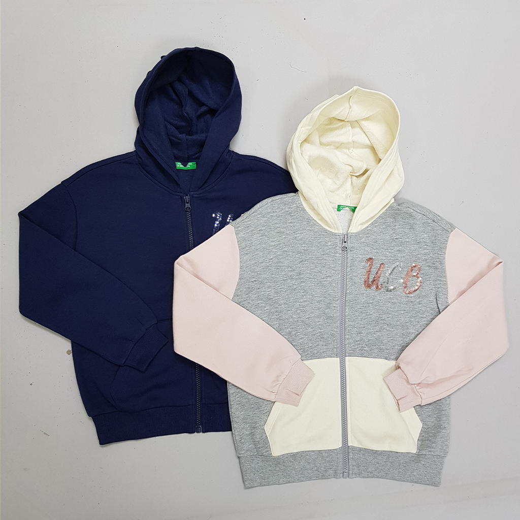 سویشرت دخترانه 30250 سایز 6 تا 14 سال کد 3 مارک United Colors Of Benetton