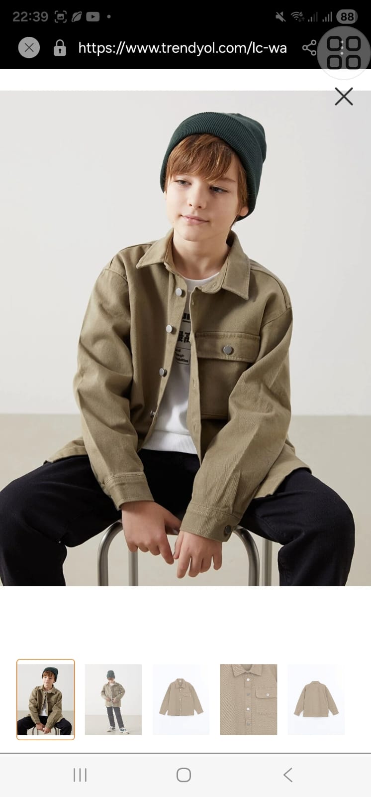 کت جینز پسرانه 30227 سایز 5 تا 14 سال مارک LC WAIKIKI