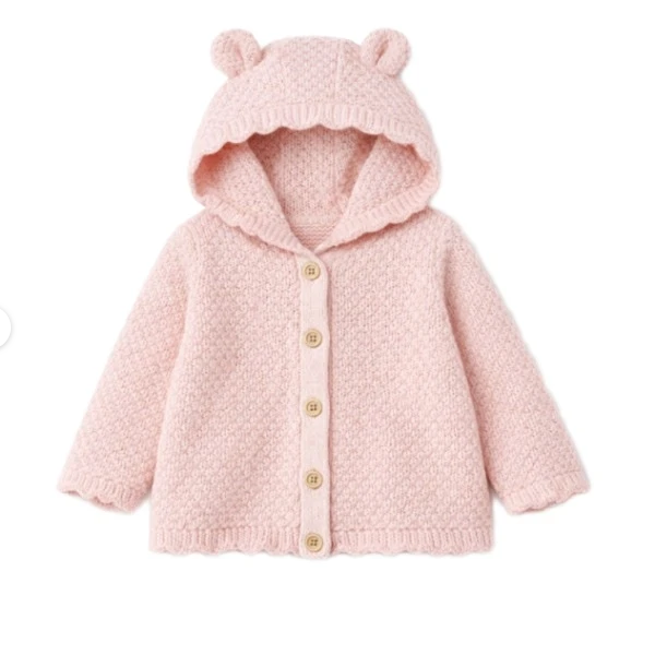 سویشرت بافت نوزادی دخترانه برند لوپیلو کد 2205698