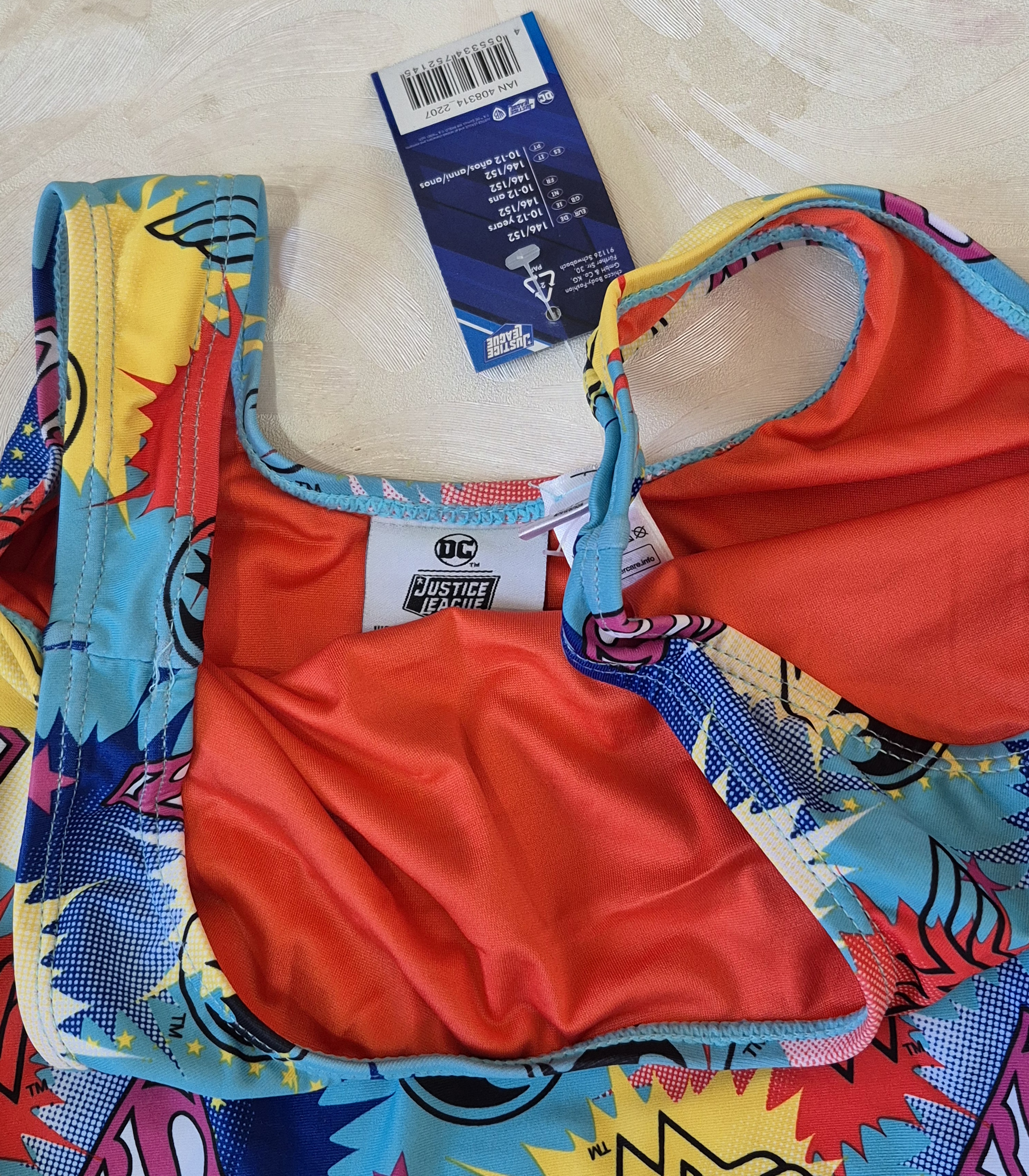 مایو یکسره دخترانه برند اروپایی کد 2205702