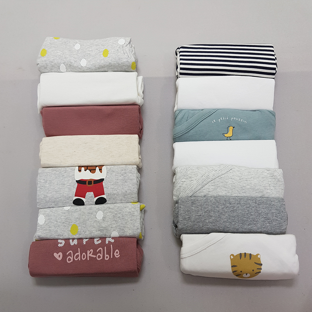 بادی هفت عددی آستین بلند پسرانه 37500 سایز 3 تا 24 ماه مارک Fox&Bunny   *