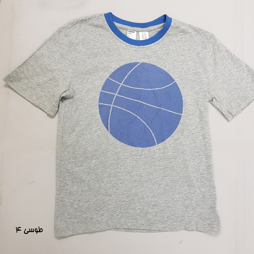 تی شرت پسرانه 35482 سایز 7 تا 12 سال کد 1 مارک anko
