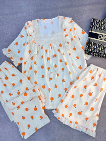 ست سه تیکه نخ موسیلین زنانه کد 419148