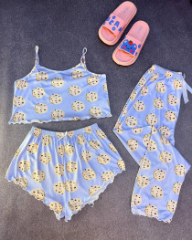 ست سه تیکه کراپی زنانه کد 419173