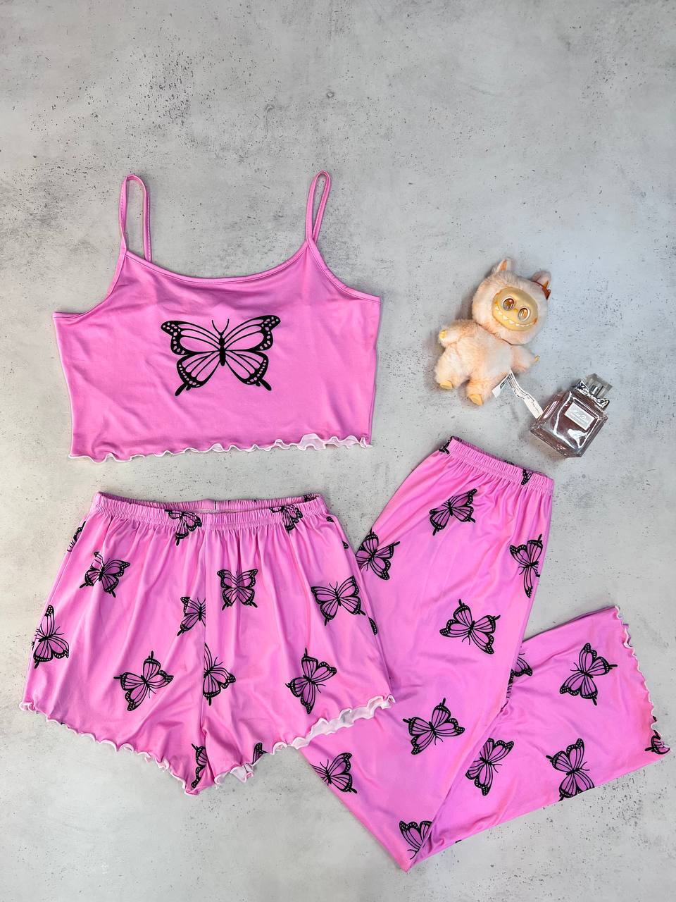 ست سه تیکه کراپی زنانه کد 419174