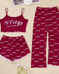 ست سه تیکه کراپی زنانه کد 419177