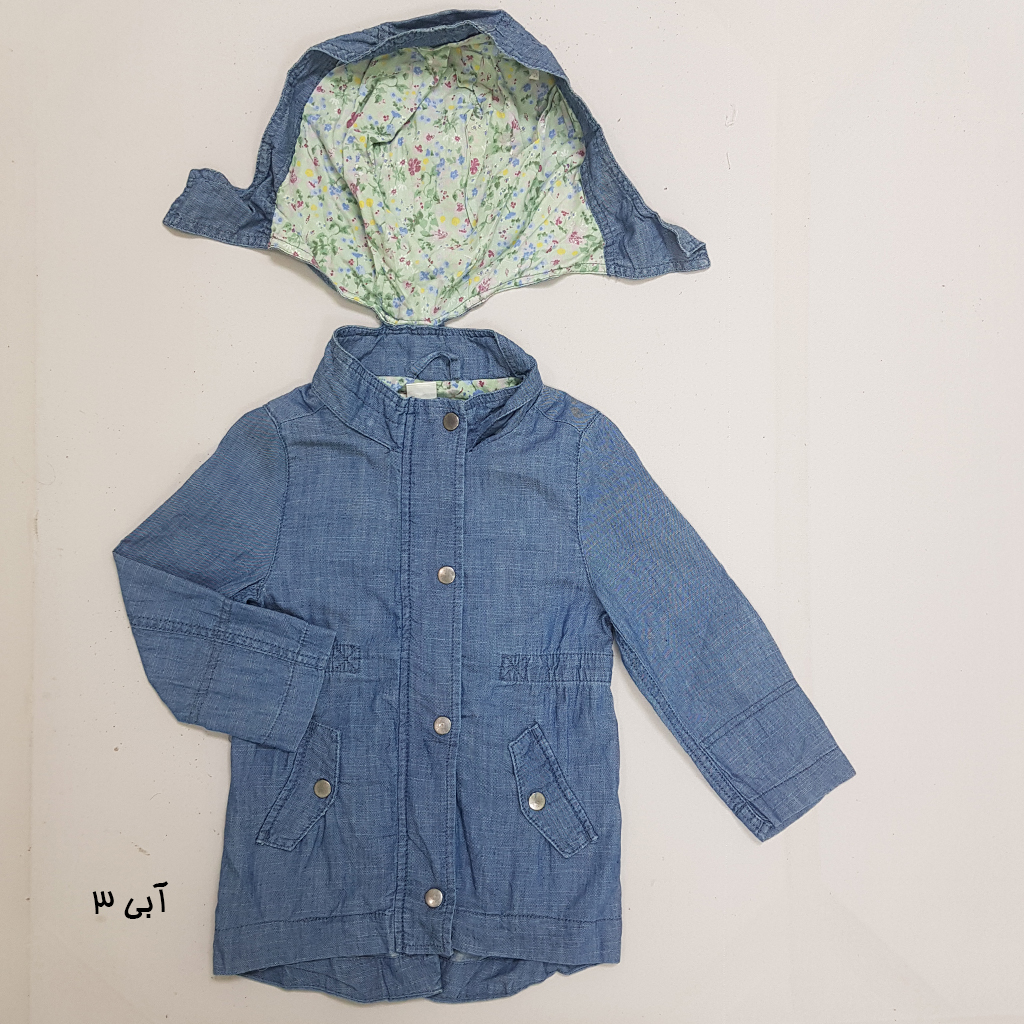 مانتو جینز دخترانه 33444 سایز 1.5 تا 10 سال مارک H&M