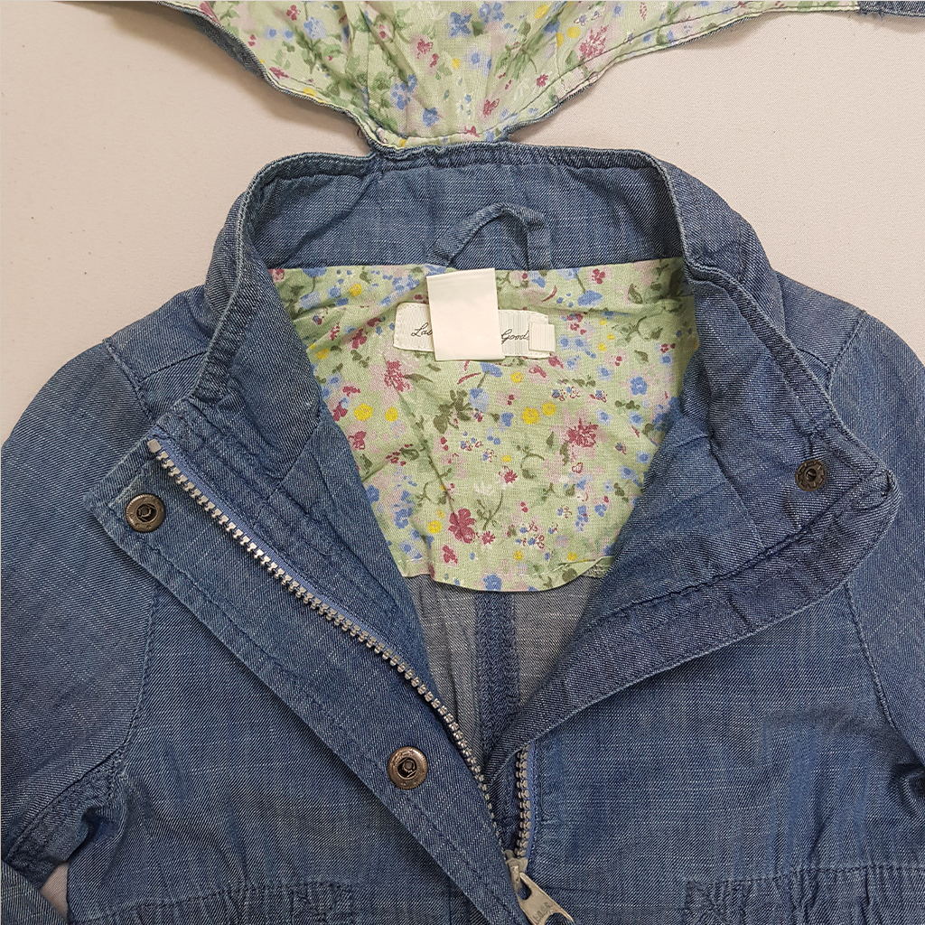 مانتو جینز دخترانه 33444 سایز 1.5 تا 10 سال مارک H&M