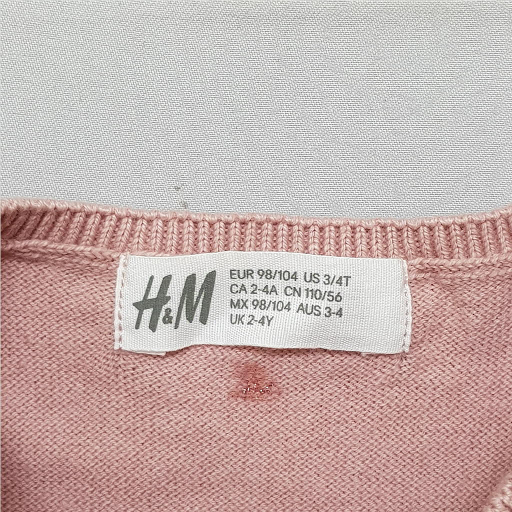 بافت دخترانه 28456 سایز 1.5 تا 10 سال کد 7 مارک H&M