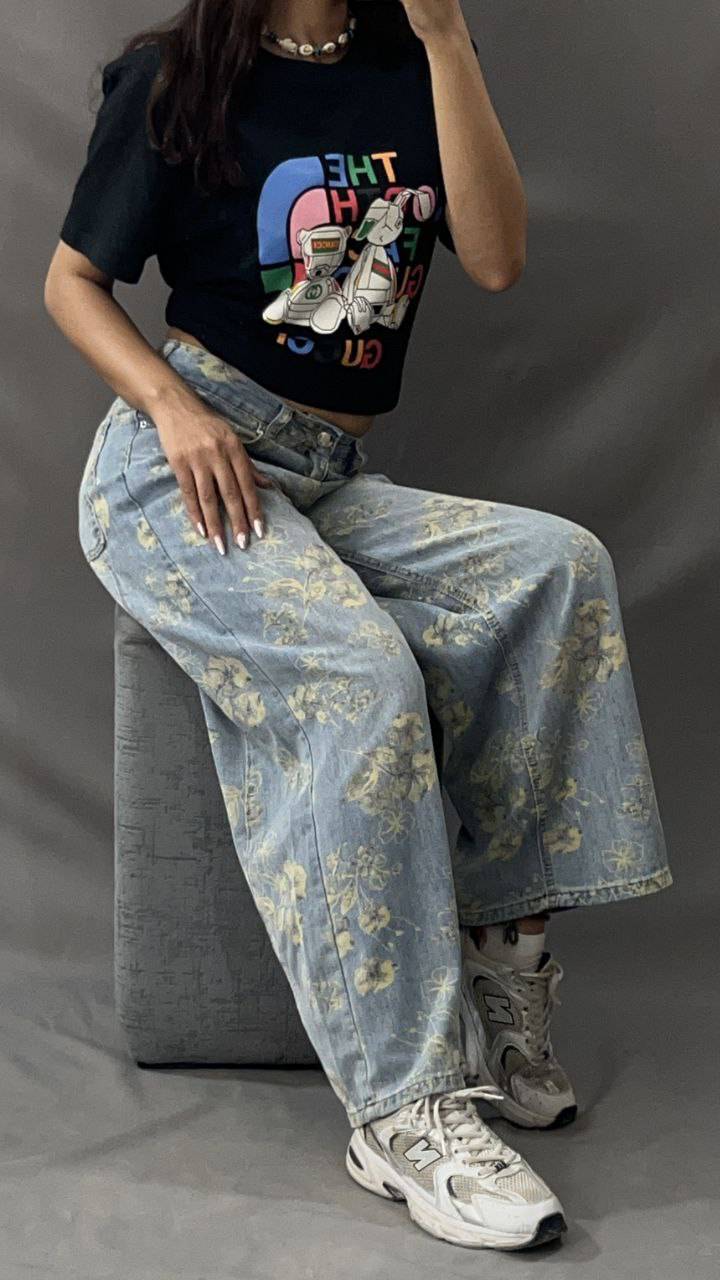 شلوار گلدار دخترانه کد 419211