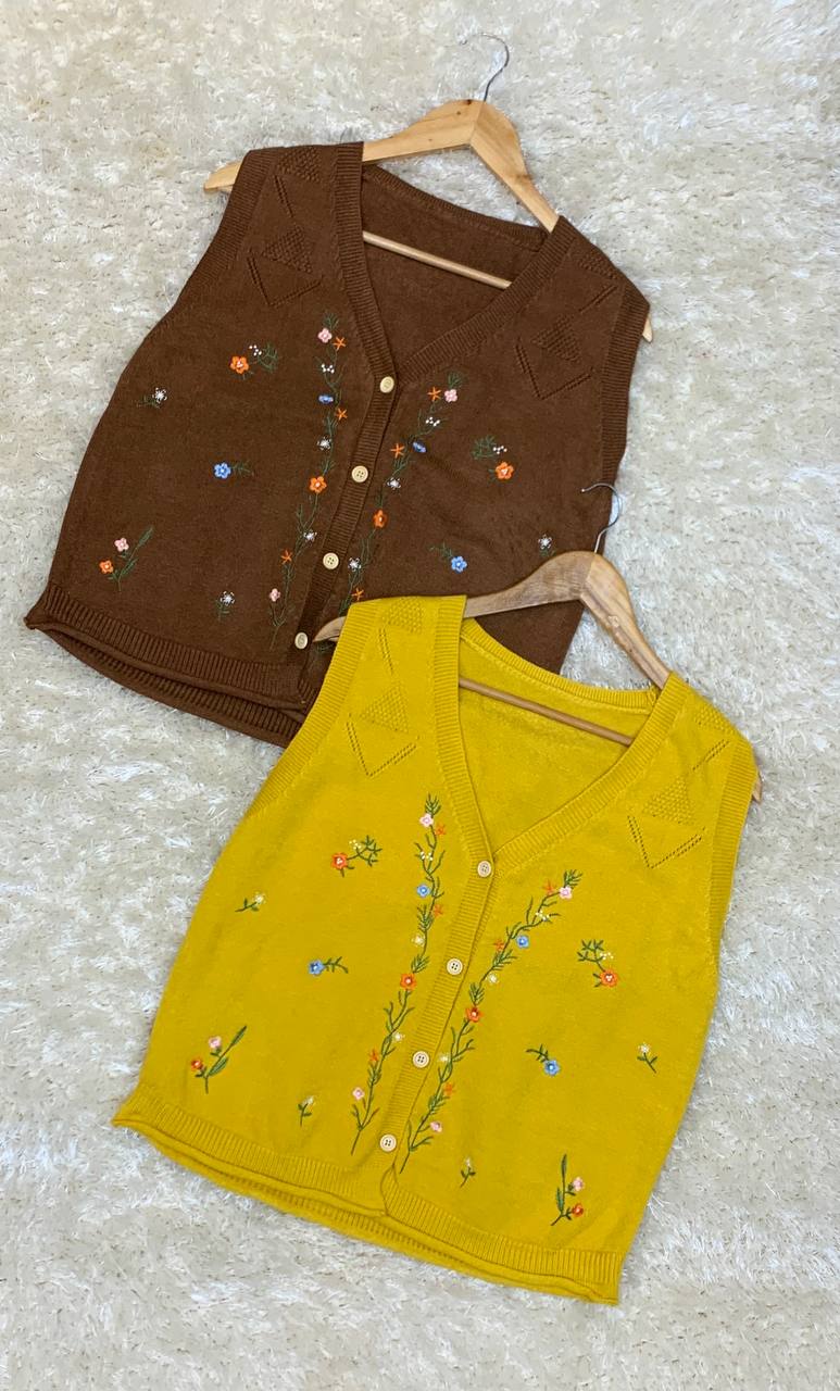 جلیقه بافت زنانه کد 419225