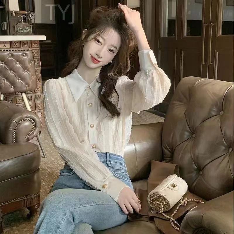 شومیز نخی حریر زنانه کد 419263