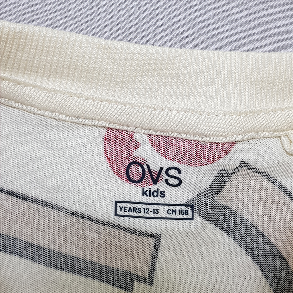 تی شرت استین حلقه ای 30508 سایز 9 تا 15 سال مارک OVS