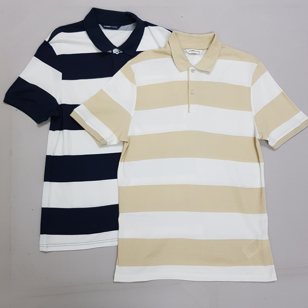 تی شرت یقه دار مردانه 30365 مارک LC WALKIKI