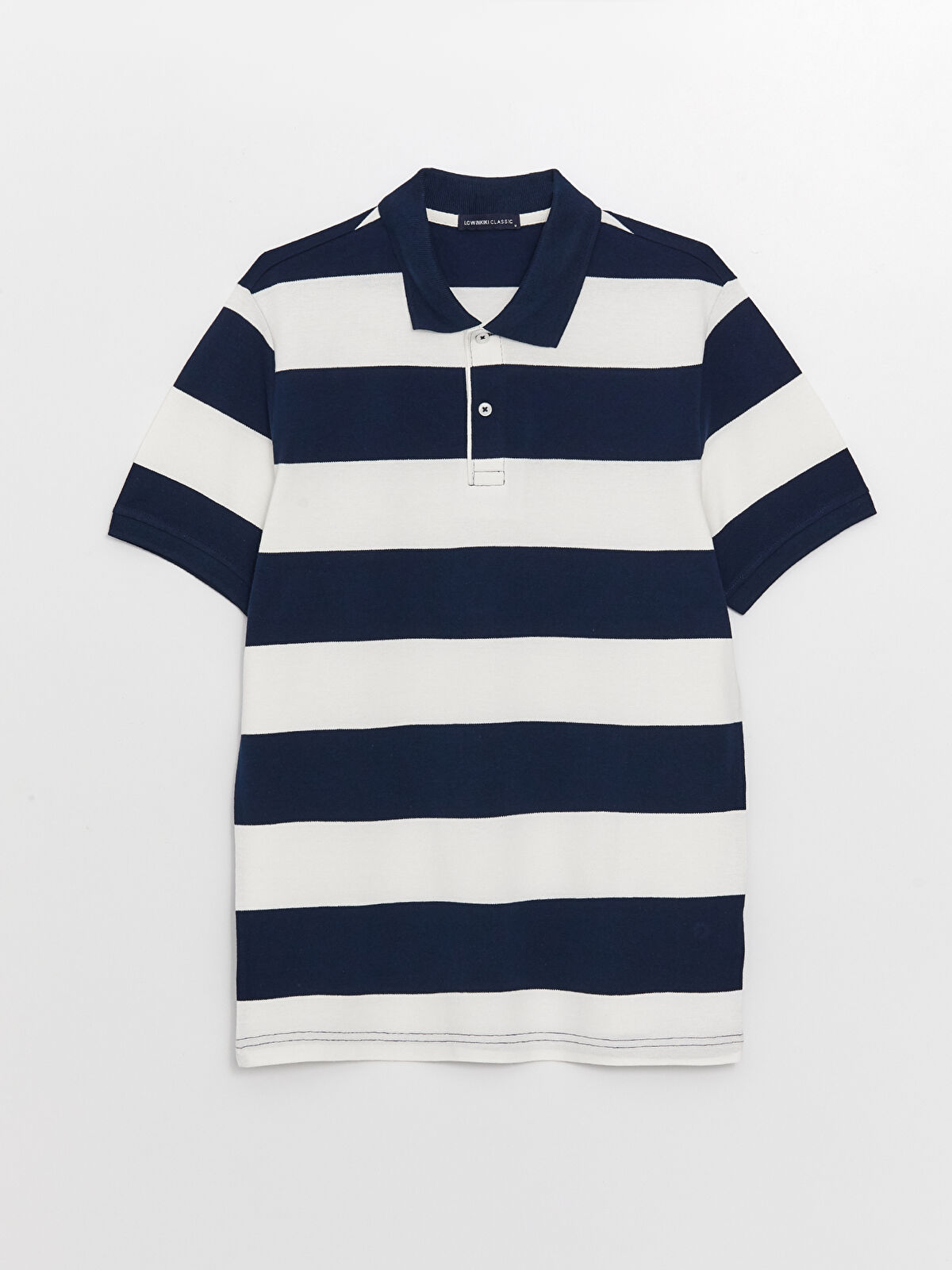 تی شرت یقه دار مردانه 30365 مارک LC WALKIKI