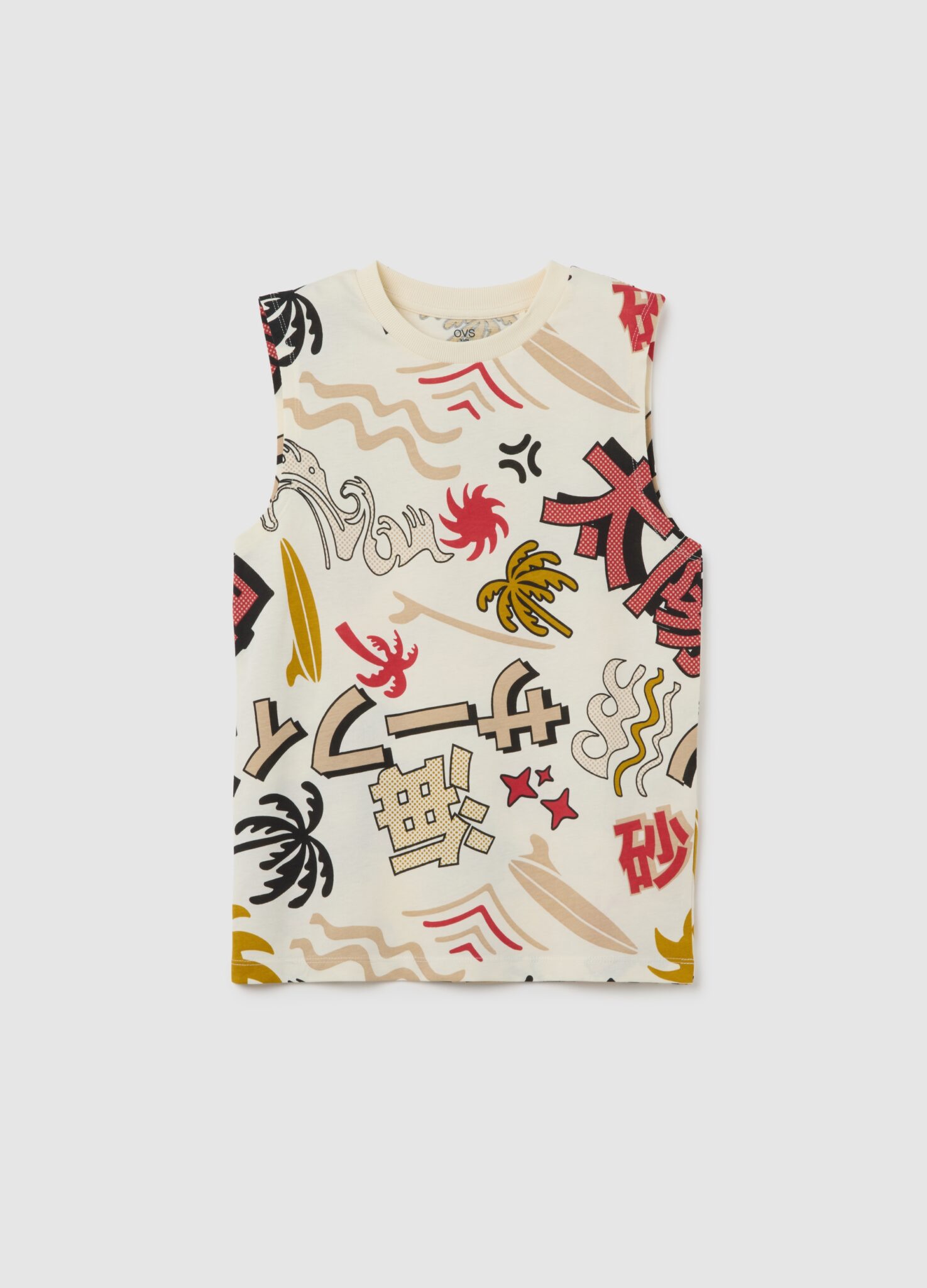 تی شرت استین حلقه ای 30508 سایز 9 تا 15 سال مارک OVS   *