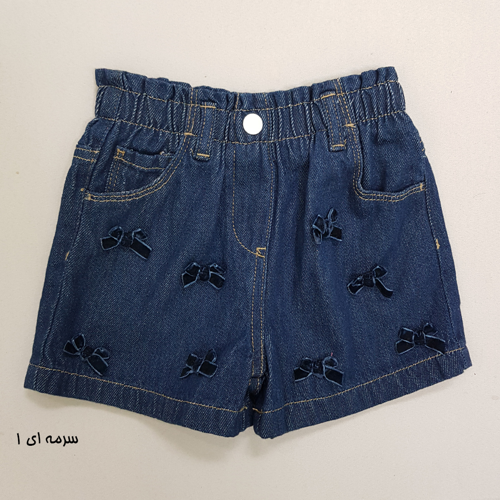 شلوارک جینز دخترانه 30454 سایز 6 ماه تا 7 سال مارک NEXT