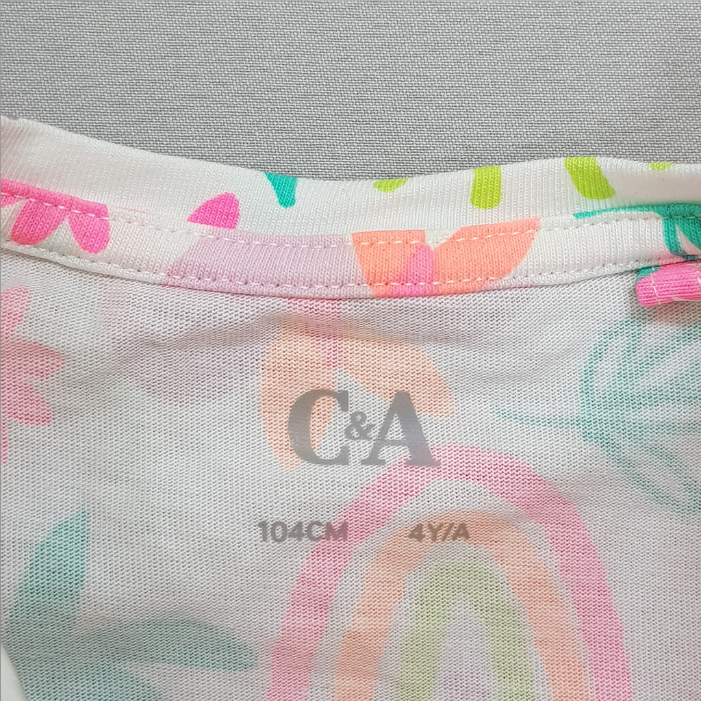 تی شرت دخترانه 30575 سایز 2 تا 10 سال مارک C&A   *