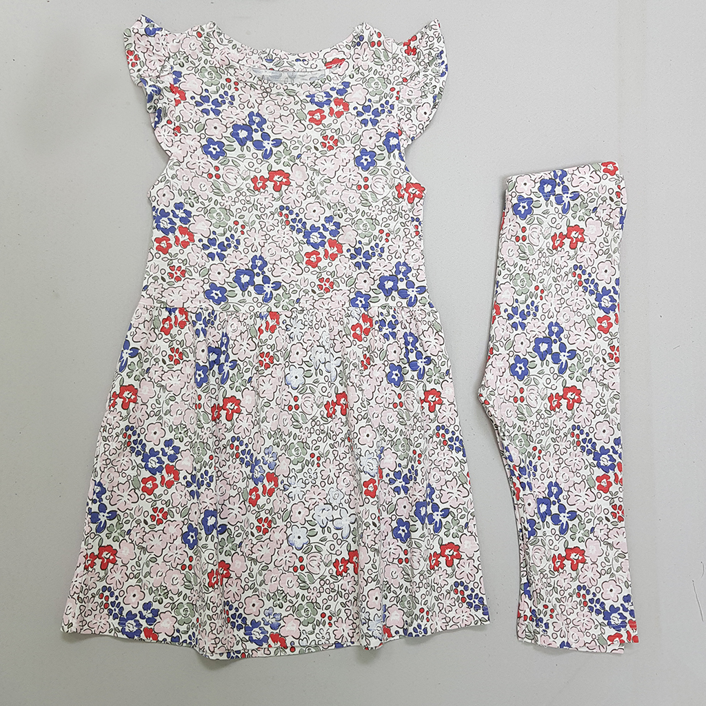 ست سارافون شلوار دخترانه 30533 سایز 9 ماه تا 8 سال مارک Name It