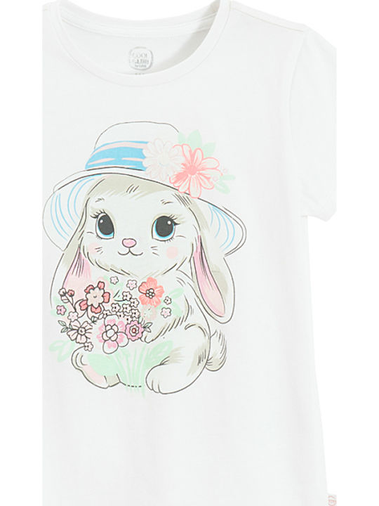 تی شرت دخترانه 30590 سایز 3 تا 8 سال کد 3 مارک COOL CLUB