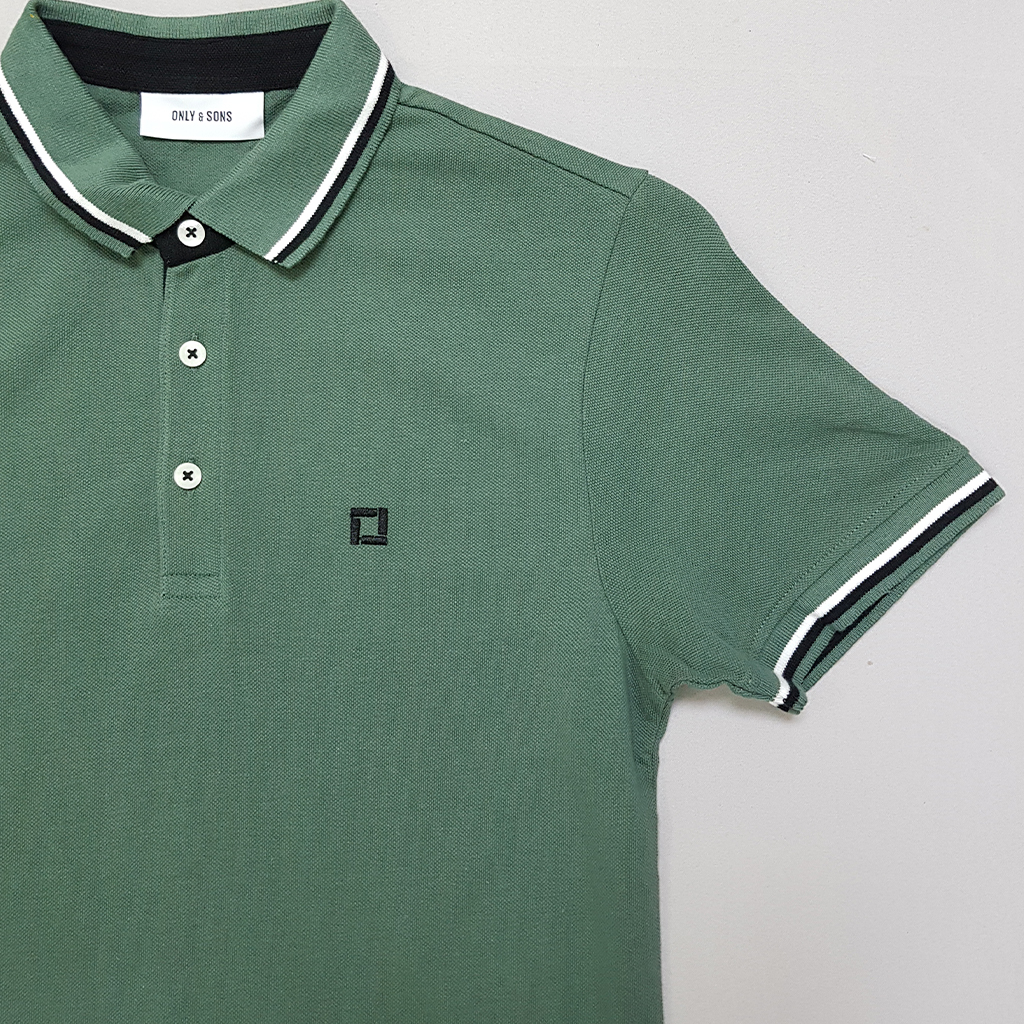 تی شرت یقه دار مردانه 30378 مارک ONLY&SONS