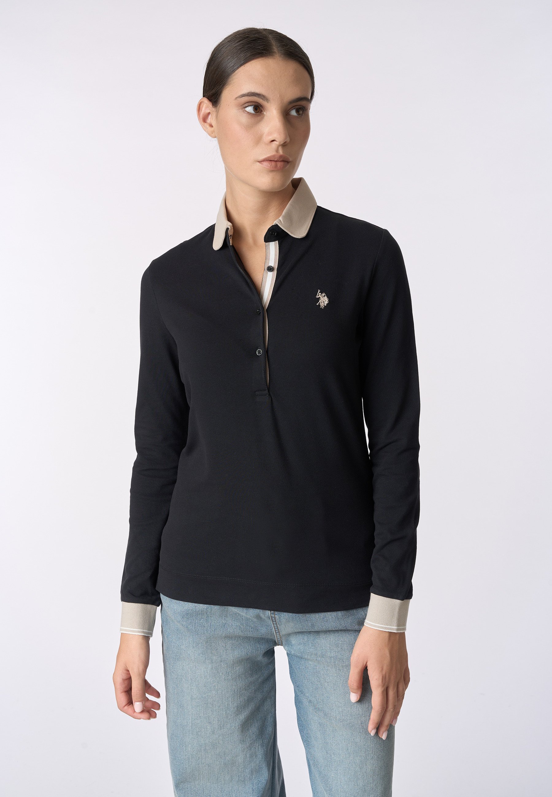 بلوز یقه دار زنانه 30385 مارک US POLO ASSN
