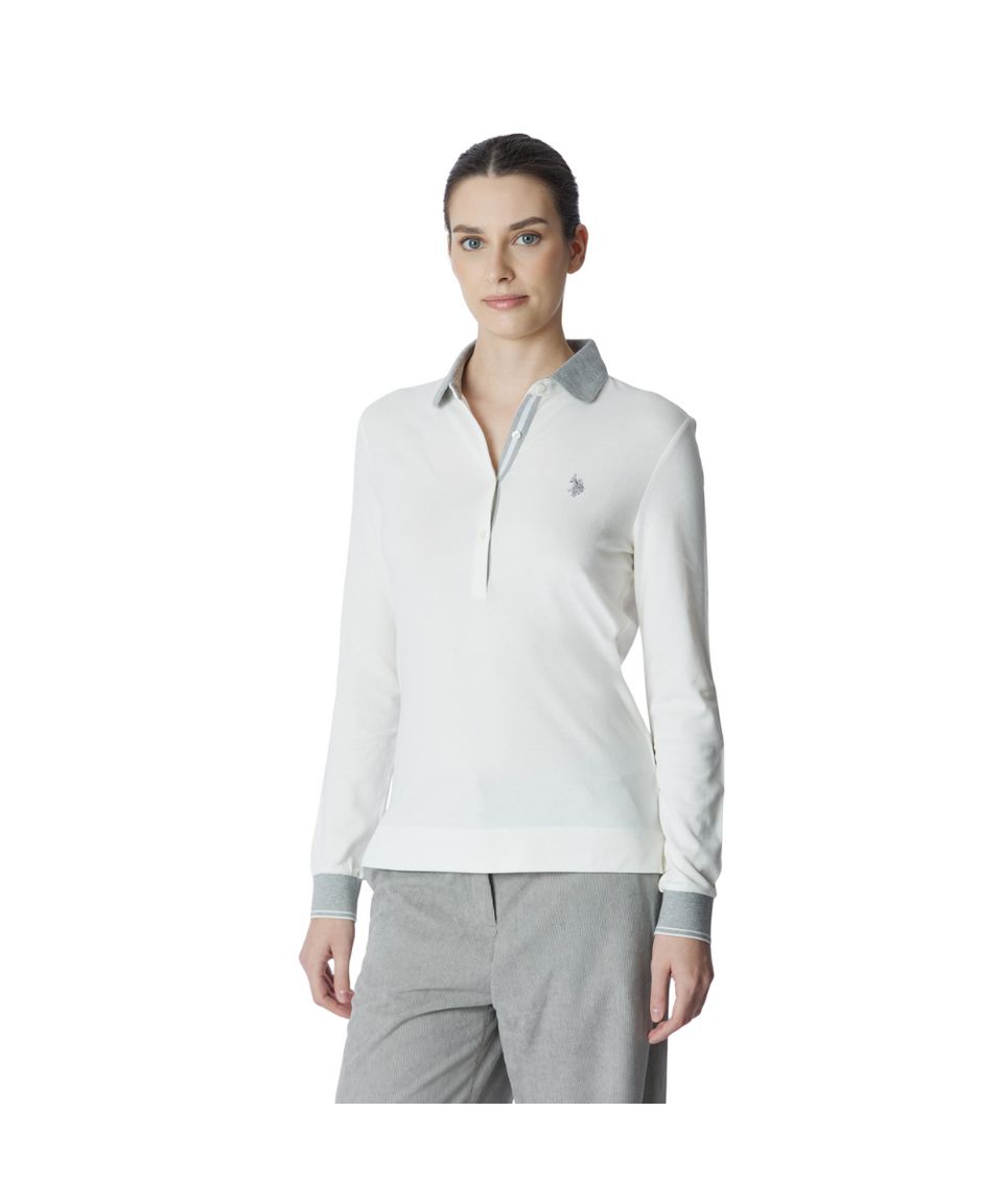 بلوز یقه دار زنانه 30385 مارک US POLO ASSN